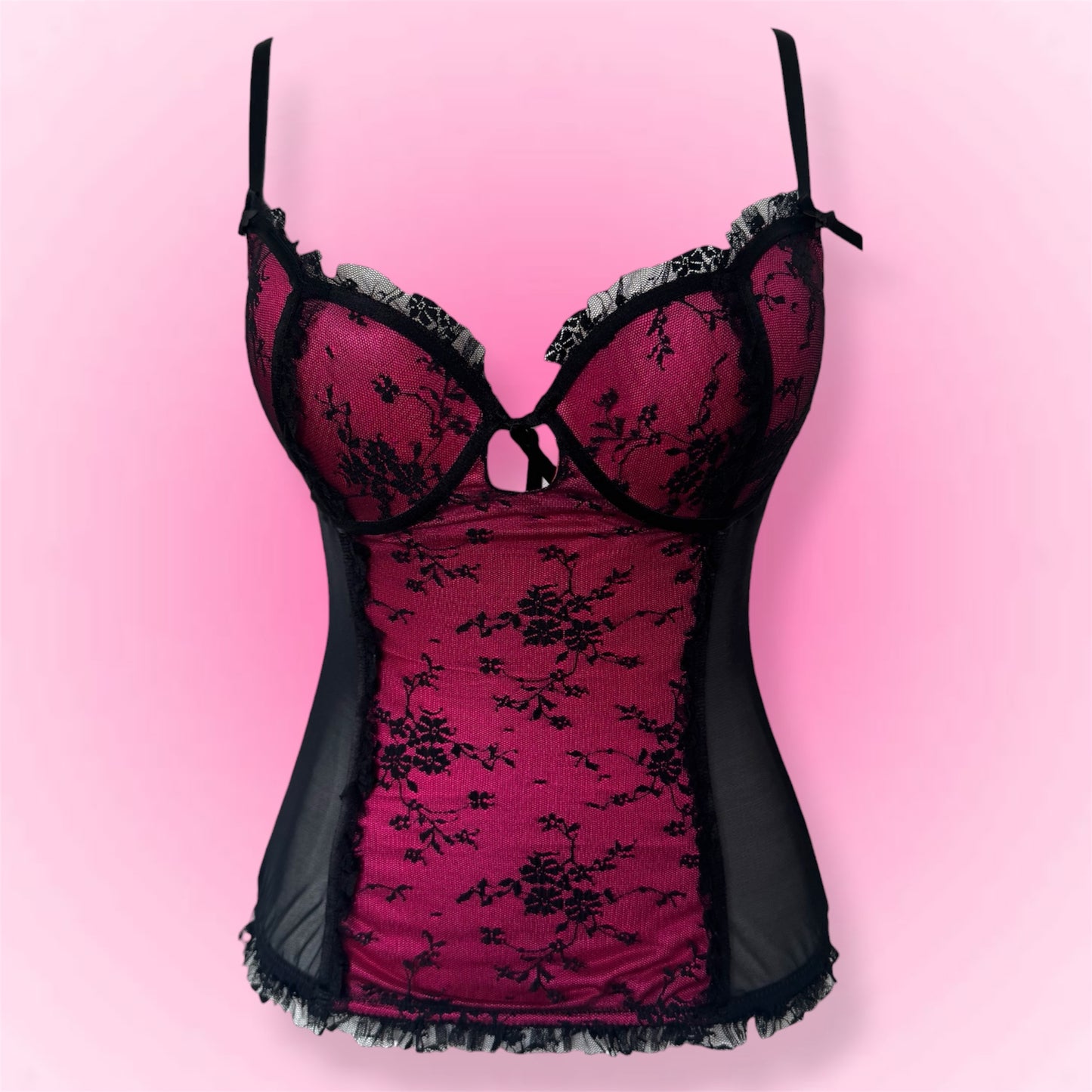Pink Lace Corset Top (75B)