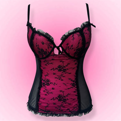 Pink Lace Corset Top (75B)