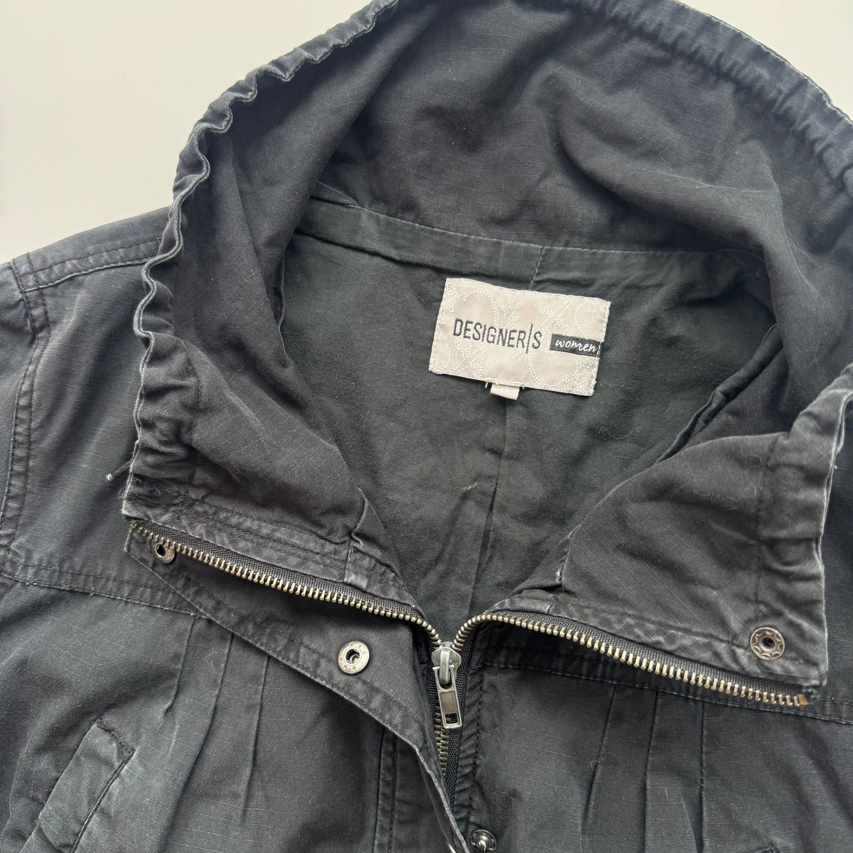 Black Vintage Utility Jacket (S/M)