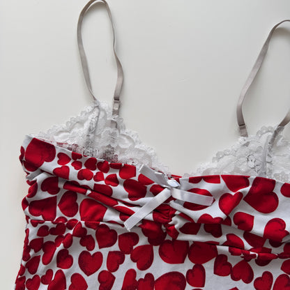 Vintage Y2k heart top (S)