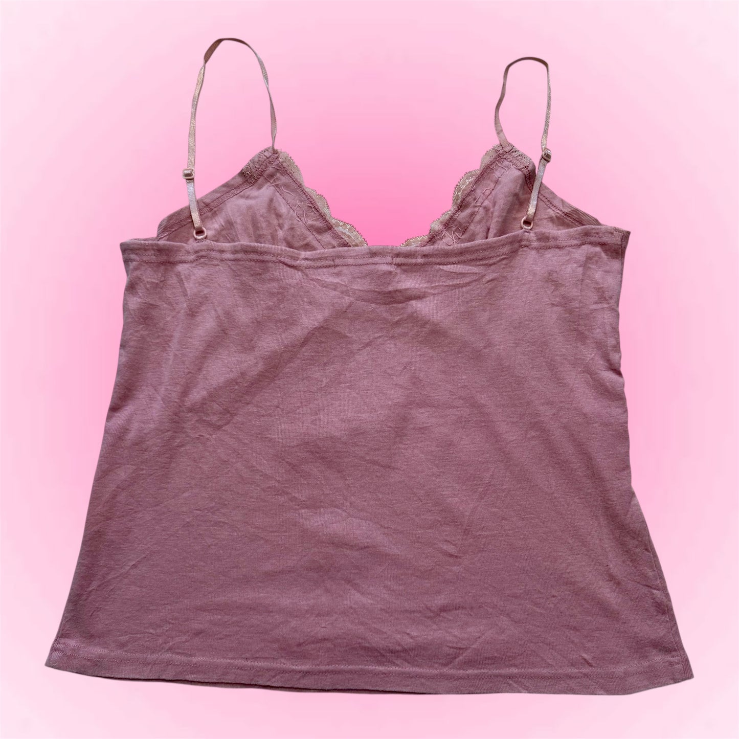 Pink coquette sequin top (L)