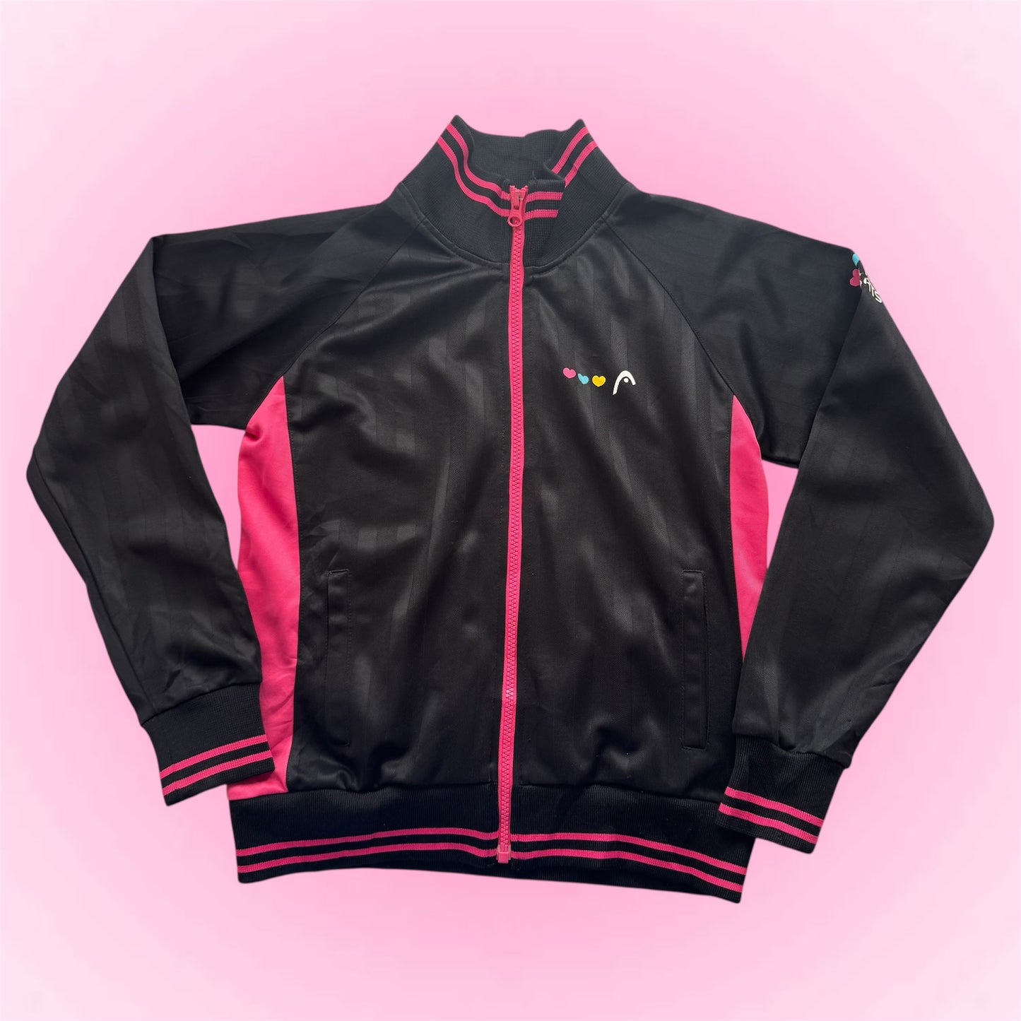 Black& Pink Track Jacket (XS)