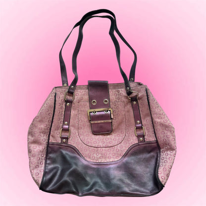 Pink Monogram Y2K Shoulder Bag