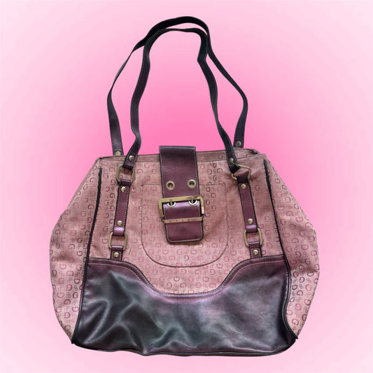 Pink Monogram Y2K Shoulder Bag