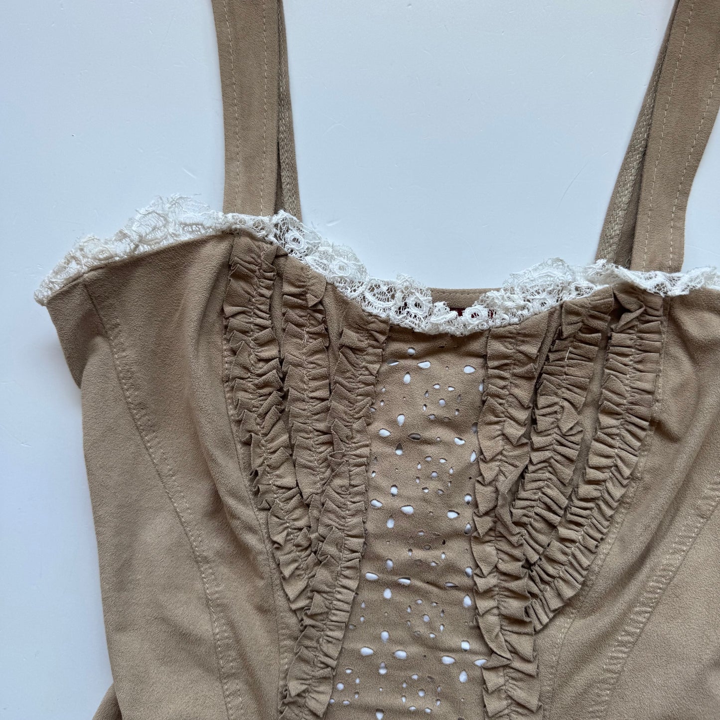 Beige Corset Style Bustier Top (XS)