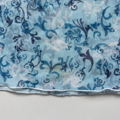 Blue Floral Sheer Cami Set (M)