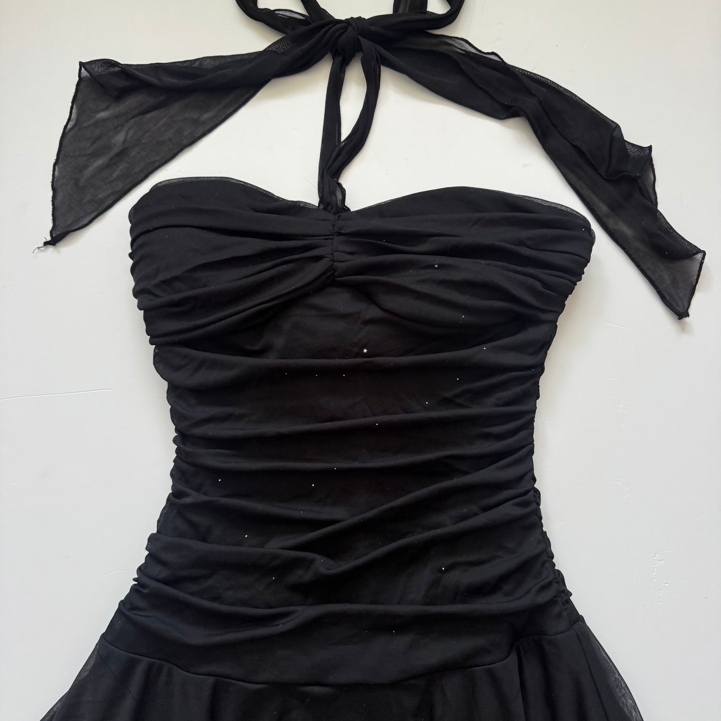 Black Y2k Glittery Dress (XS)