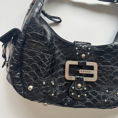 Black Y2K Guess shoulder bag