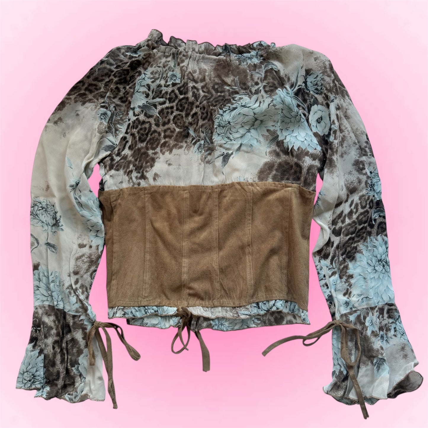 Floral Corset Style Blouse (S)