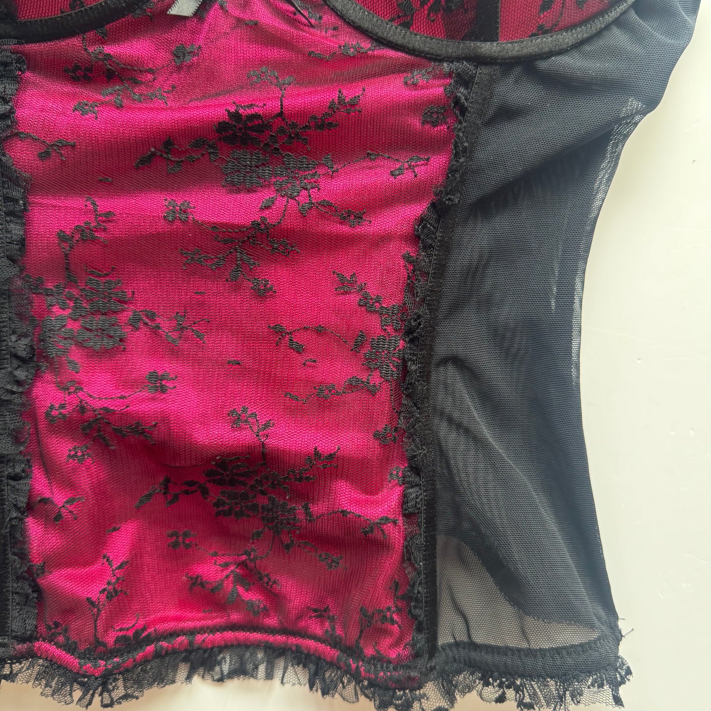 Pink Lace Corset Top (75B)