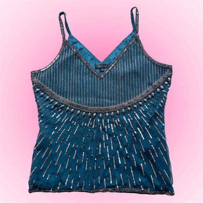 Beaded Silk Camisole (M)