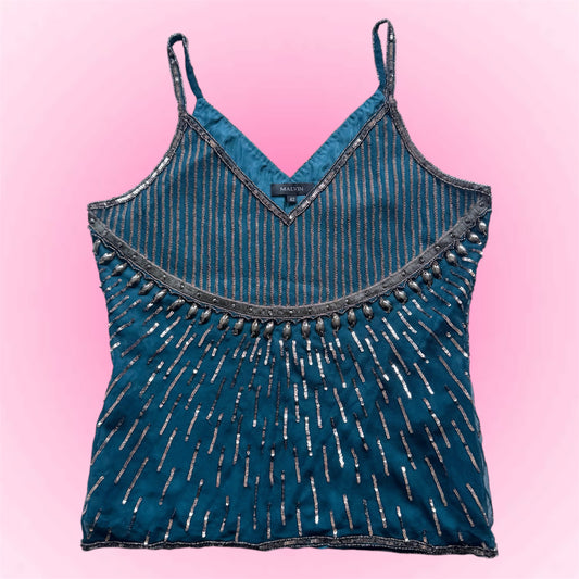 Beaded Silk Camisole (M)