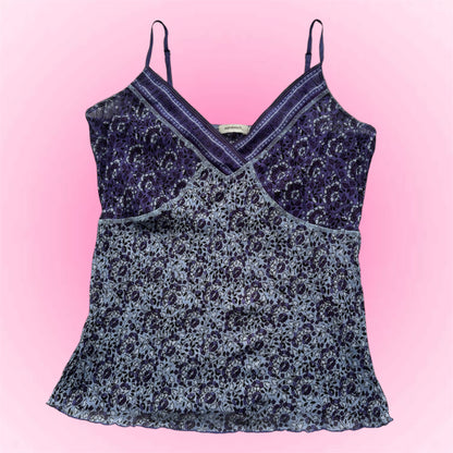Blue vintage cami Top (M)