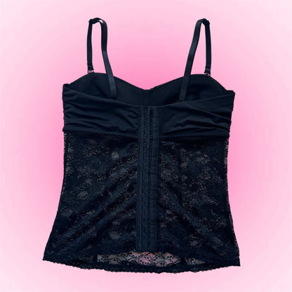 Black lace corset top (S)