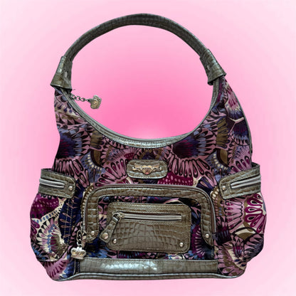 Kathy Van Zeeland Purple Shoulder Bag