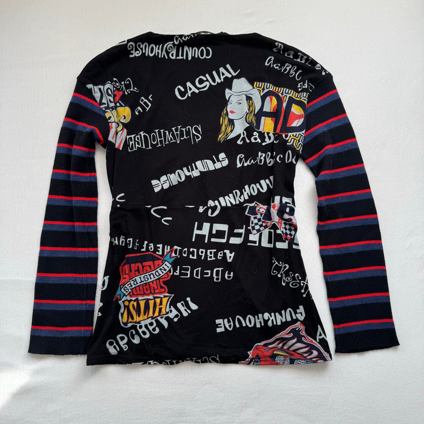 Black Y2k longsleeve (S)