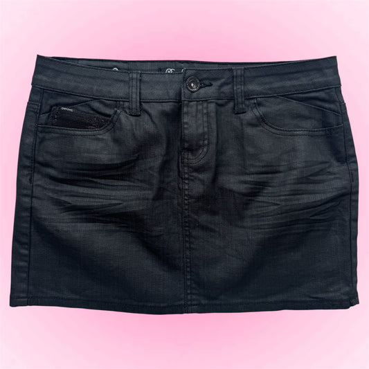 Black sequin mini skirt (M)