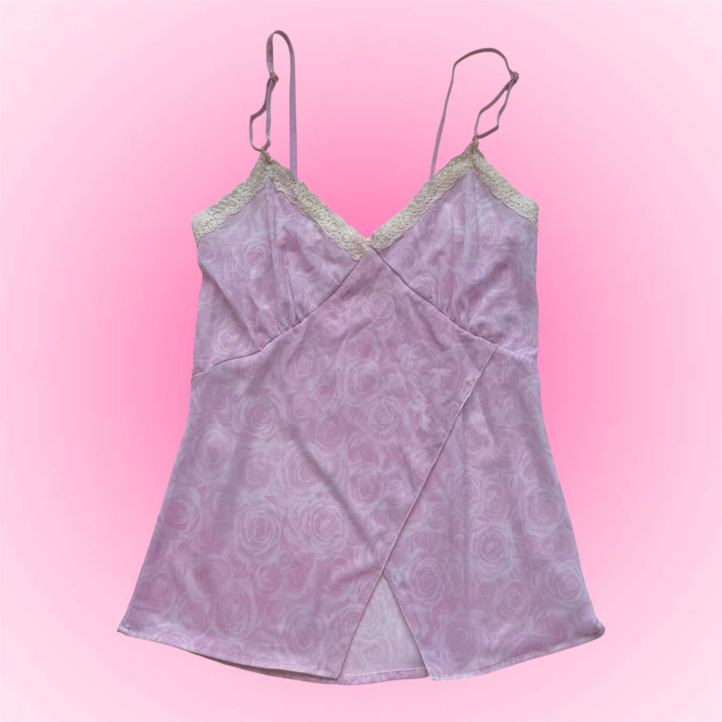 Pastel Pink Floral Cami (S)