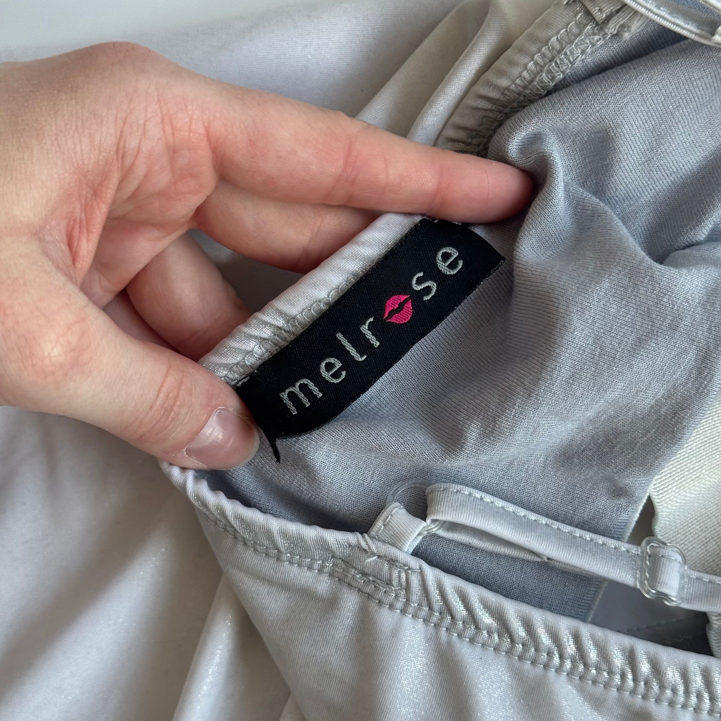 Silver Sequin Top (M)