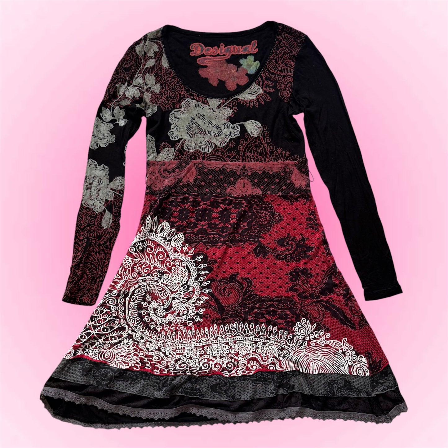 Black Desigual Longsleeve Dress (S)