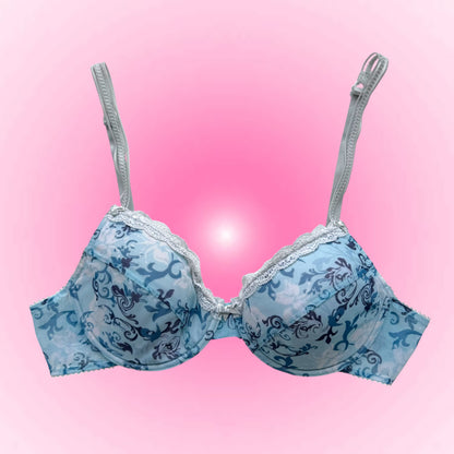 Blue Floral Sheer Cami Set (M)