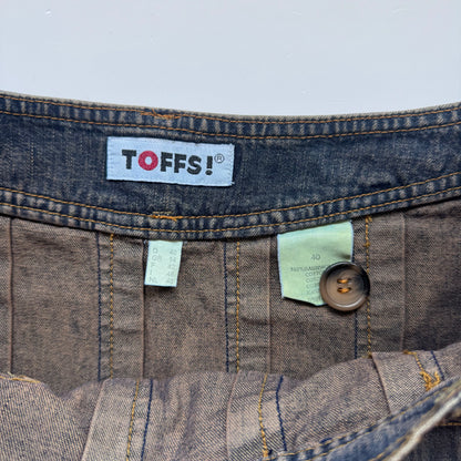 Vintage Denim Mini Skirt (M)