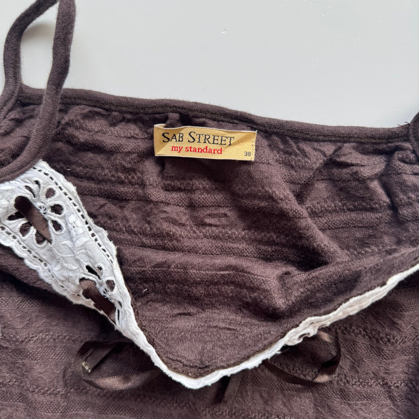 Brown Y2K Cami Top (M)