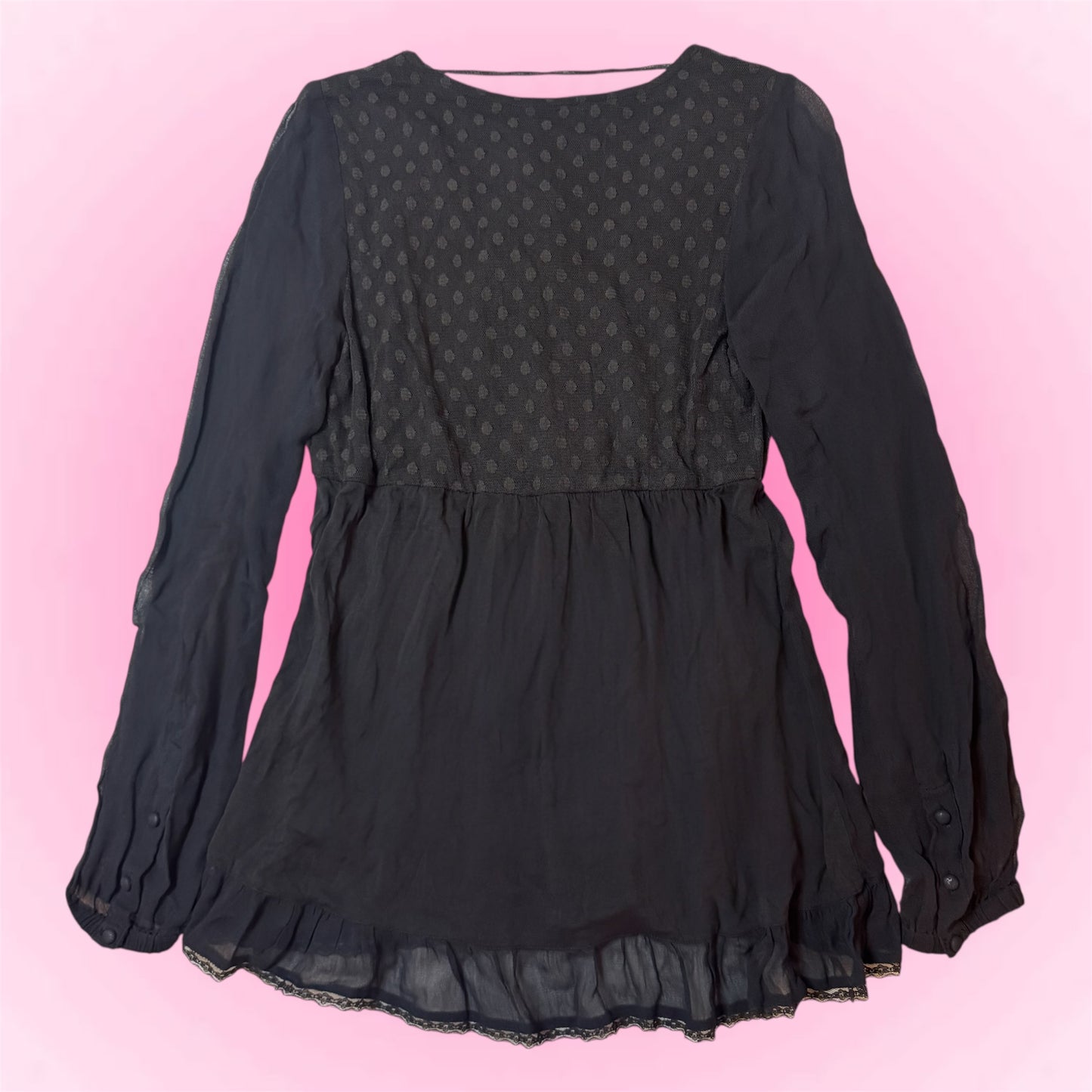 Embellished Y2K Tunic Top (M)