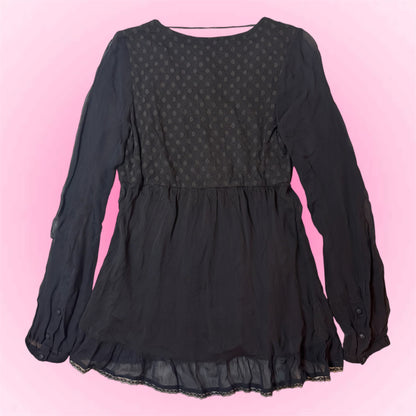 Embellished Y2K Tunic Top (M)