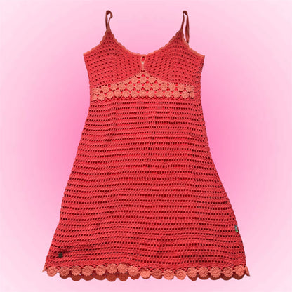 Crochet Y2K Mini Dress (S/M)
