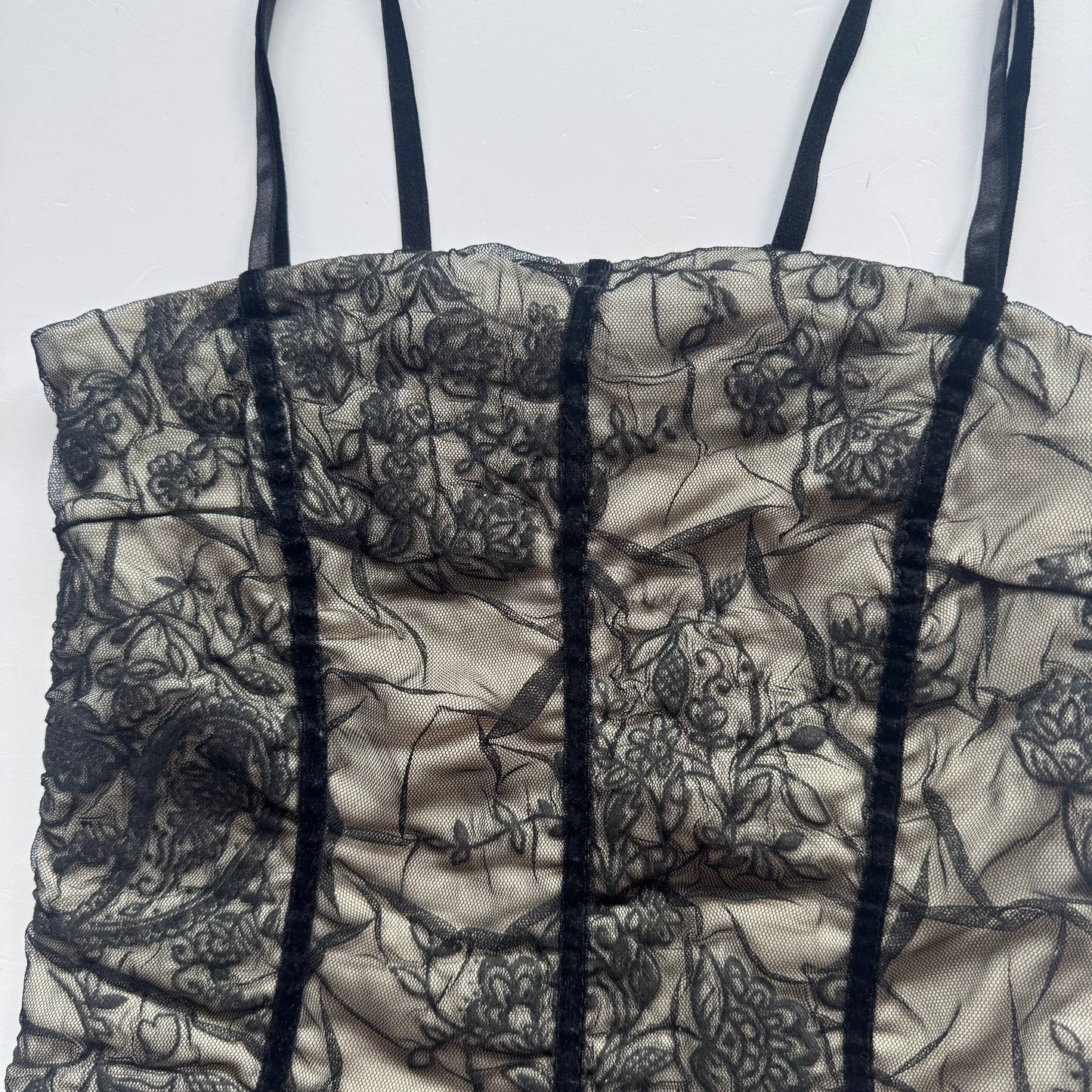 Black Lace Y2k Top (S/M)