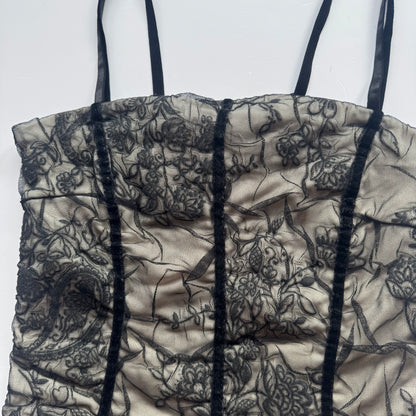 Black Lace Y2k Top (S/M)