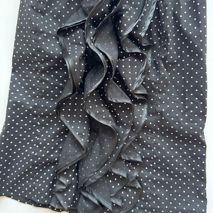 Black Ruffle Halter Top (S)