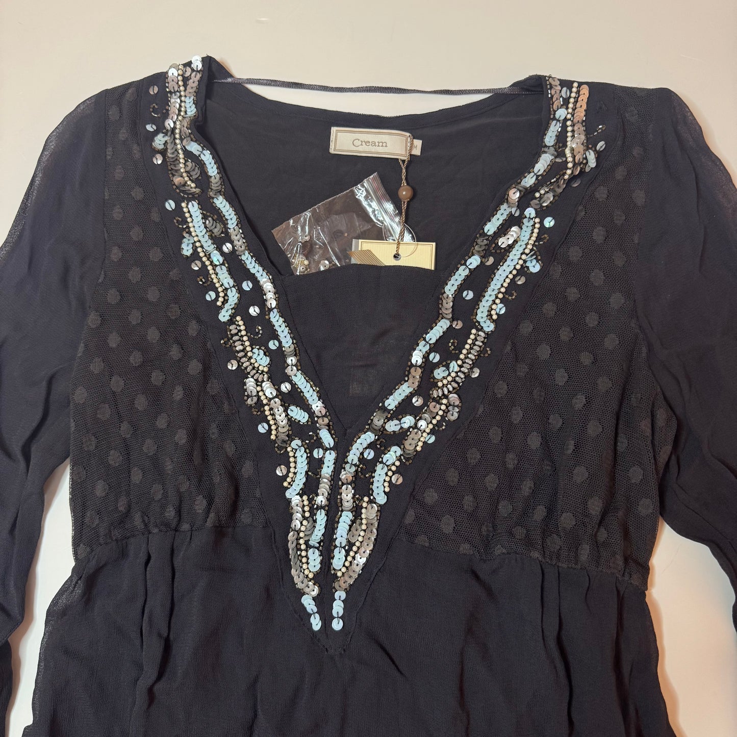 Embellished Y2K Tunic Top (M)