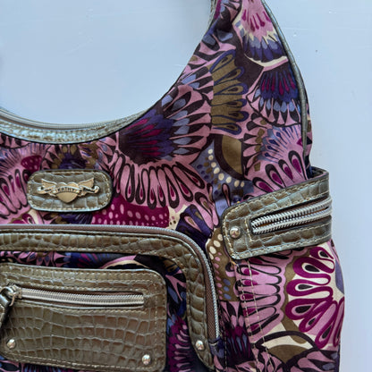 Kathy Van Zeeland Purple Shoulder Bag