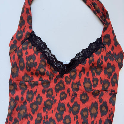 Leopard Y2K Tank Top (S)