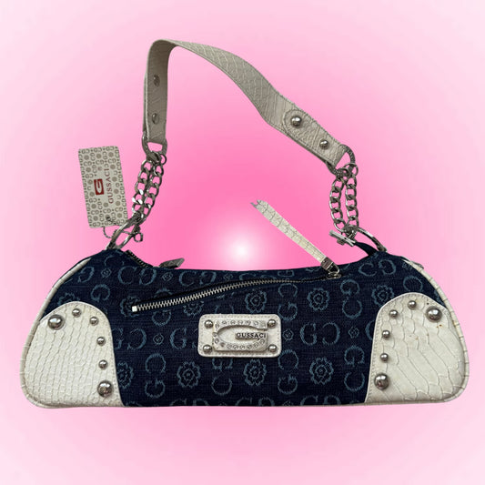 Gussaci Denim Y2k Vintage Shoulder Bag | New with tags