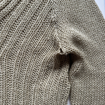 Cropped Knit Cardigan (S)