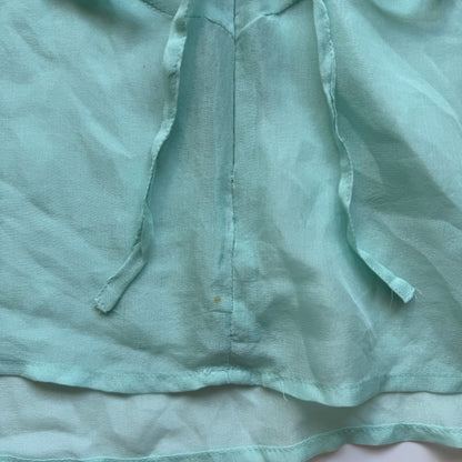 Mint Silk Lace Y2K Top (XS/S)