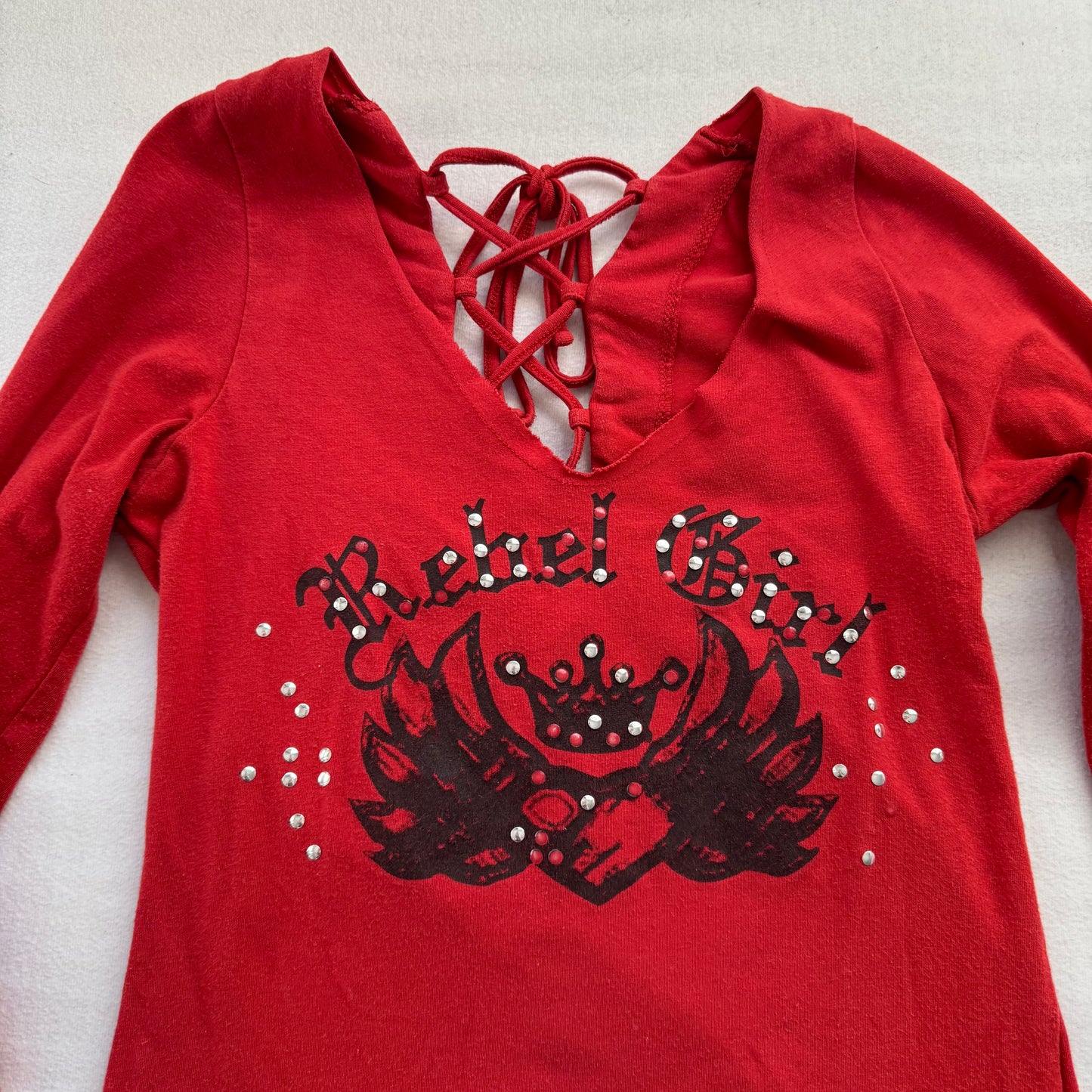 Cool red Y2k shirt (XS/S)
