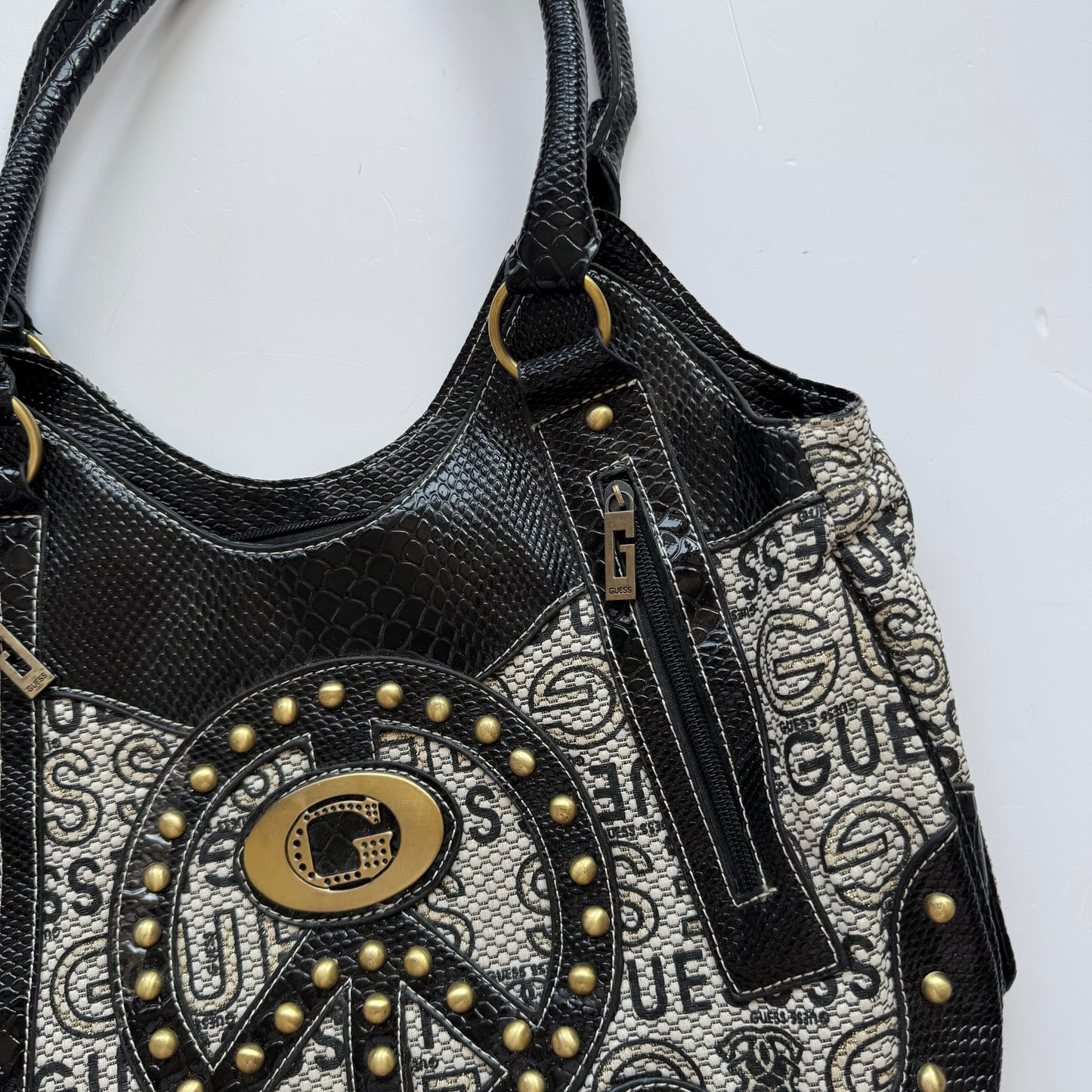 Vintage Black Guess Shoulder Bag