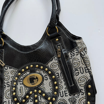 Vintage Black Guess Shoulder Bag