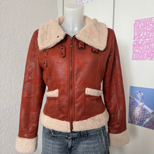 Orange Y2k Jacket (S)