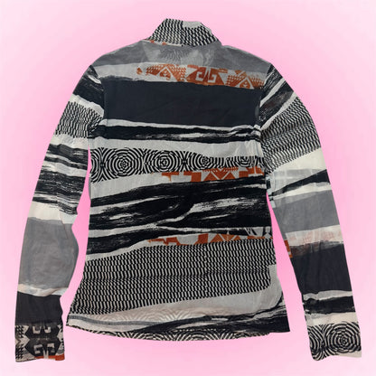 High-Neck Mesh Top (S/M)