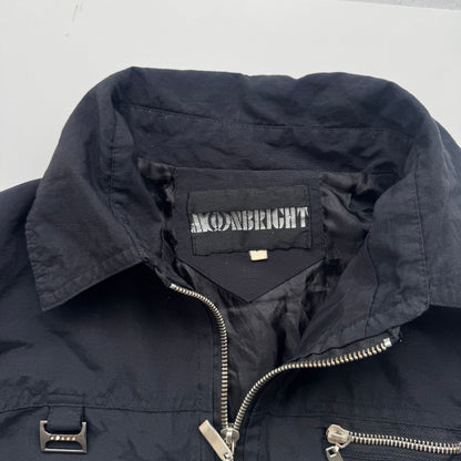 Black Y2k Zip-Up Jacket (S)