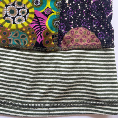 Vintage Floral Patchwork Long Sleeve Top (S)