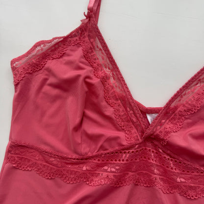 Pink Lace Coquette Cami (M)
