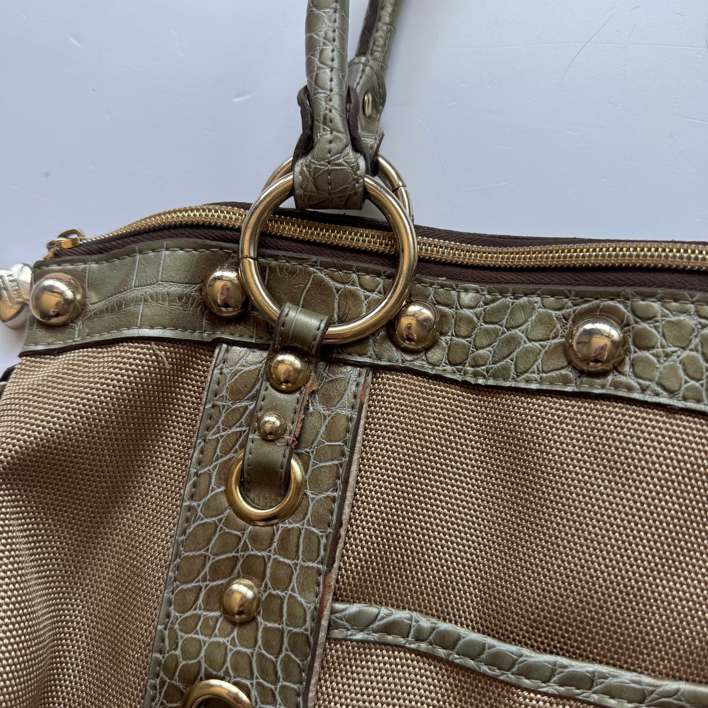 Studded Satchel Bag Kathy Van Zeeland