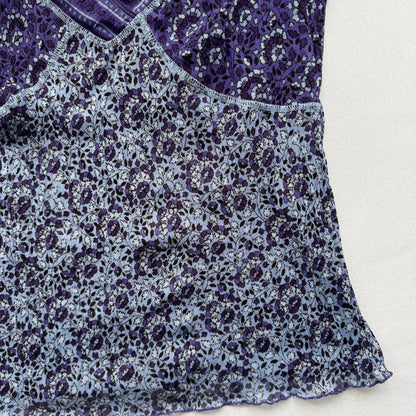 Blue vintage cami Top (M)