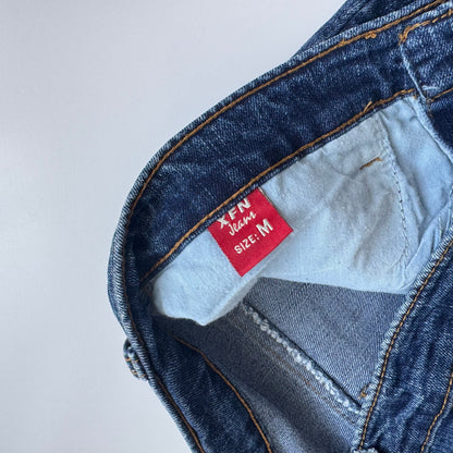 Y2k rhinestones jeans (M)